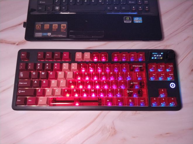 手感好：黑爵MK87无线游戏机械键盘开元ky棋牌三模屏显颜值高好用不贵(图8)